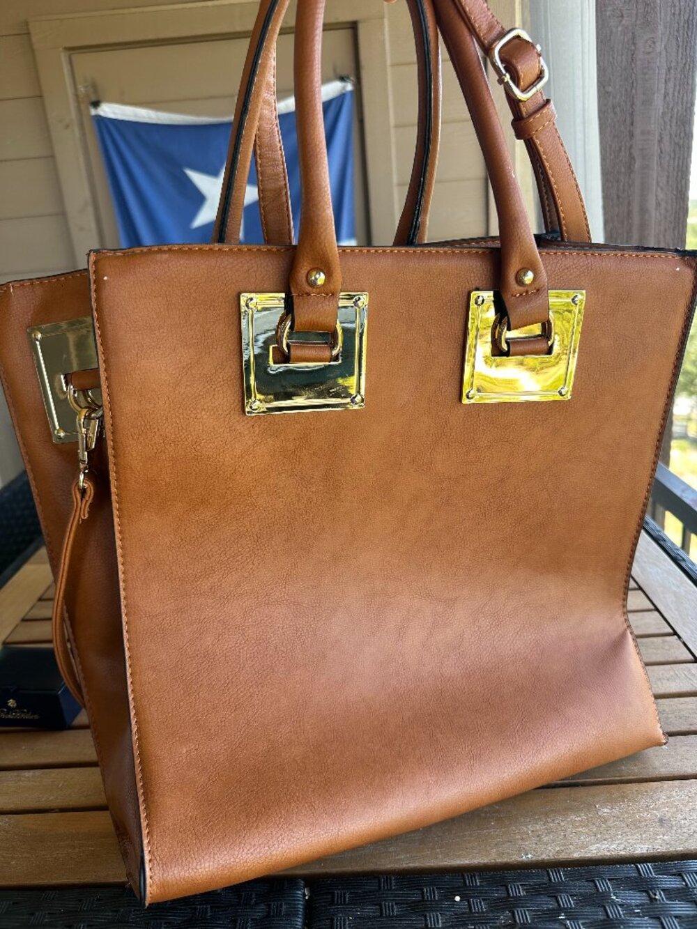 Women's Saddle Large Satchel Laptop Large Tote Case